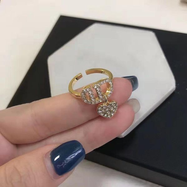 luxury designer d home love pendant cd letter opening ring ladies wedding party jewelry, Golden;silver
luxury designer d home love pendant cd letter opening ring ladies wedding party jewelry, Golden;silver