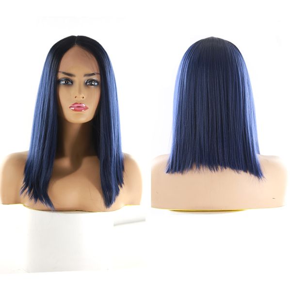 costume accessories synthetic lace wigs side cut short bob wig ombre blue yaki straight hair for women high temperature fiber middle part la, Silver
costume accessories synthetic lace wigs side cut short bob wig ombre blue yaki straight hair for women high temperature fiber middle part la, Silver