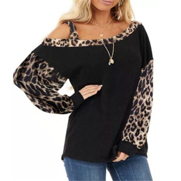 fashion leopard print blouse shirt loose cold shoulder casual autumn winter ladies female women long sleeve blusas pullover, White
fashion leopard print blouse shirt loose cold shoulder casual autumn winter ladies female women long sleeve blusas pullover, White