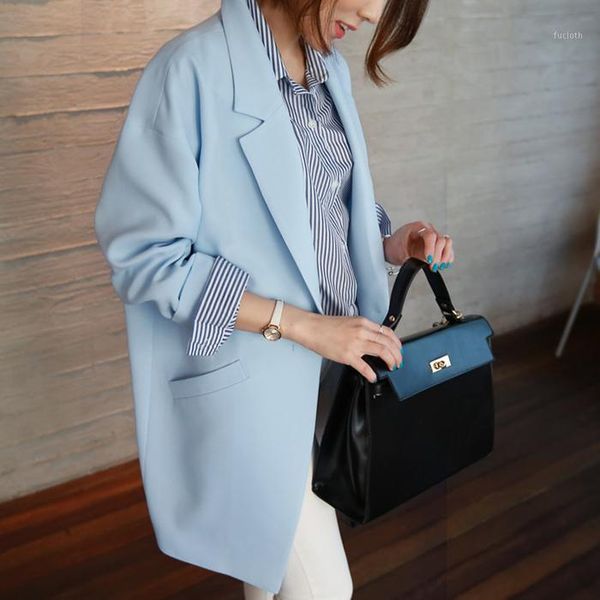 black blazer wear jaqueta feminina spring new loose street cocoon woman pockets medium long suit female jacket thin blazers1, White;black
black blazer wear jaqueta feminina spring new loose street cocoon woman pockets medium long suit female jacket thin blazers1, White;black