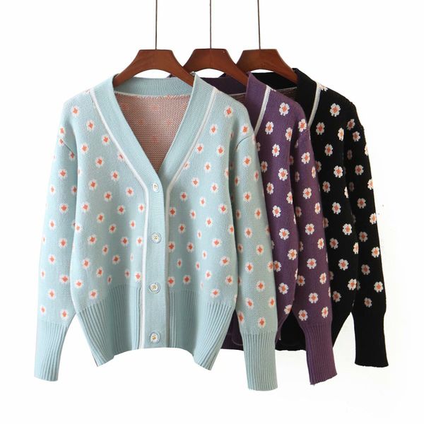 casual puwd woman embroidered cardigan knitted 2020 fashion ladies autumn single breasted female sweater warm jacket, White;black
casual puwd woman embroidered cardigan knitted 2020 fashion ladies autumn single breasted female sweater warm jacket, White;black