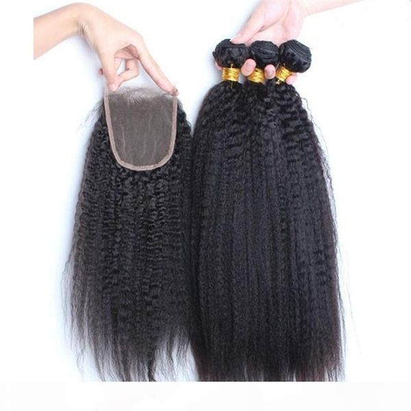 italian coarse yaki brazilian virgin human hair 3pcs bundles with closure 4pcs lot kinky straight virgin hair weaves with 4x4 lace closure, Black;brown
italian coarse yaki brazilian virgin human hair 3pcs bundles with closure 4pcs lot kinky straight virgin hair weaves with 4x4 lace closure, Black;brown
