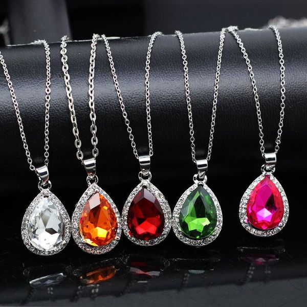 pendant necklaces luxury simple big water drop necklace silver color purple crystal bohemia jewelry for girlfriend shopping
pendant necklaces luxury simple big water drop necklace silver color purple crystal bohemia jewelry for girlfriend shopping