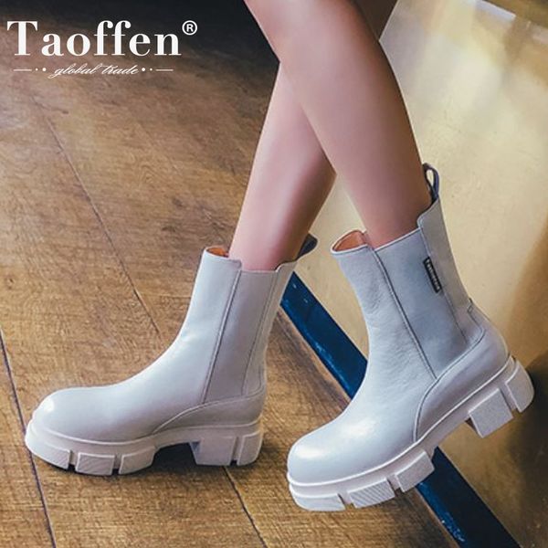 taoffen real leather women ankle boots thick heel slip on shoes round toe warm boots women fashion party footwear size 35-42 lj201130, Black
taoffen real leather women ankle boots thick heel slip on shoes round toe warm boots women fashion party footwear size 35-42 lj201130, Black