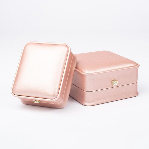 rose gold pu leather crown rounded corner jewelry ring bracelet earring necklace box built-in high-grade bead velvet for girl, Pink;blue
rose gold pu leather crown rounded corner jewelry ring bracelet earring necklace box built-in high-grade bead velvet for girl, Pink;blue