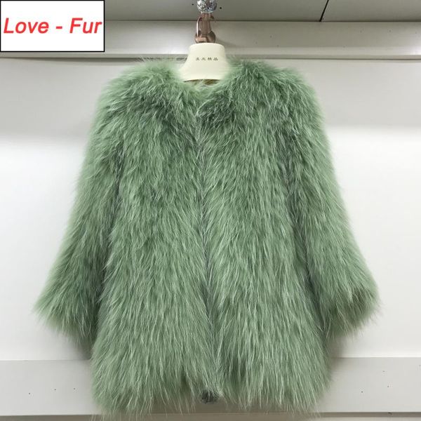women's fur & faux factory quality women genuine knit real raccoon coat girls natural jacket overcoat, Black
women's fur & faux factory quality women genuine knit real raccoon coat girls natural jacket overcoat, Black