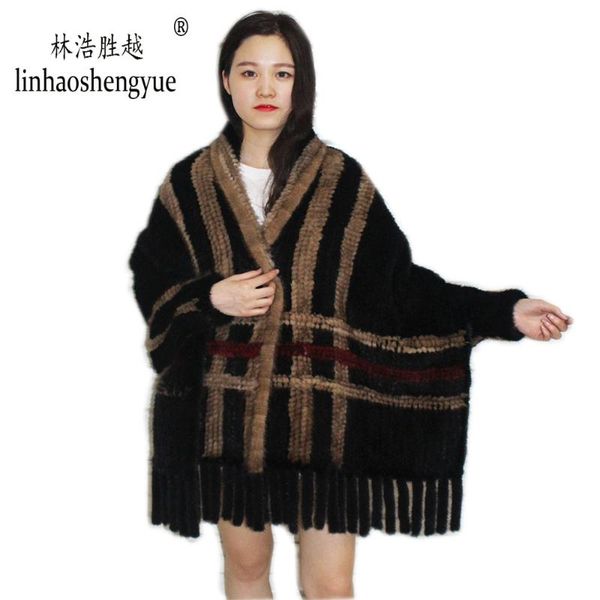 scarves linhaoshengyue 2021 fashion women mink weave fur shawl, Blue;gray 
scarves linhaoshengyue 2021 fashion women mink weave fur shawl, Blue;gray