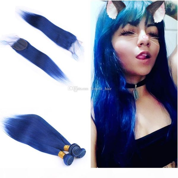malaysian silky straight blue color human hair wefts with lace closure 4x4 9a virgin part closure with 3bundles extensions, Black;brown
malaysian silky straight blue color human hair wefts with lace closure 4x4 9a virgin part closure with 3bundles extensions, Black;brown