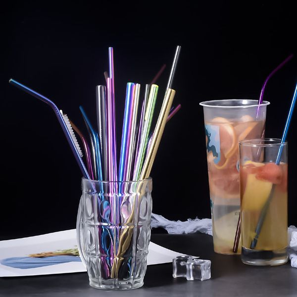 straw reusable 215*6mm durable stainless colorful steel metal drinking straws for party wedding bar tool family accessory 0043home8yxe
straw reusable 215*6mm durable stainless colorful steel metal drinking straws for party wedding bar tool family accessory 0043home8yxe