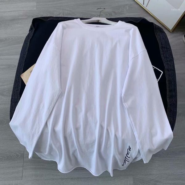 plus long solid cotton oversized t shirt for women side split loose casual pullover maxi size1, White
plus long solid cotton oversized t shirt for women side split loose casual pullover maxi size1, White