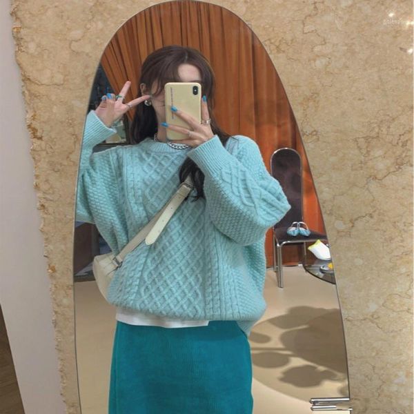 women's sweaters fashion blue pullover women's loose-fitting outer wear autumn and winter gentle wind thickening warm mid-length r, White;black
women's sweaters fashion blue pullover women's loose-fitting outer wear autumn and winter gentle wind thickening warm mid-length r, White;black