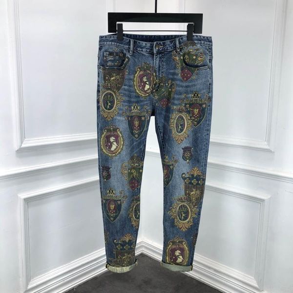 z1297 fashion men's jeans 2020 runway luxury european design party style men's clothing, Blue
z1297 fashion men's jeans 2020 runway luxury european design party style men's clothing, Blue