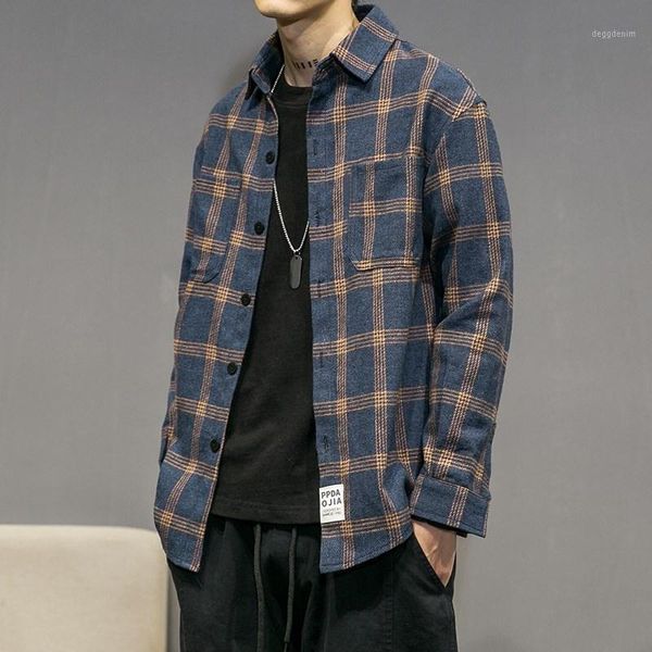 men's casual shirts harajuku blouse streetwear cotton plaid shirt for men 5xl 2021 korean style trend teenagers coat long sleeve1, White;black
men's casual shirts harajuku blouse streetwear cotton plaid shirt for men 5xl 2021 korean style trend teenagers coat long sleeve1, White;black