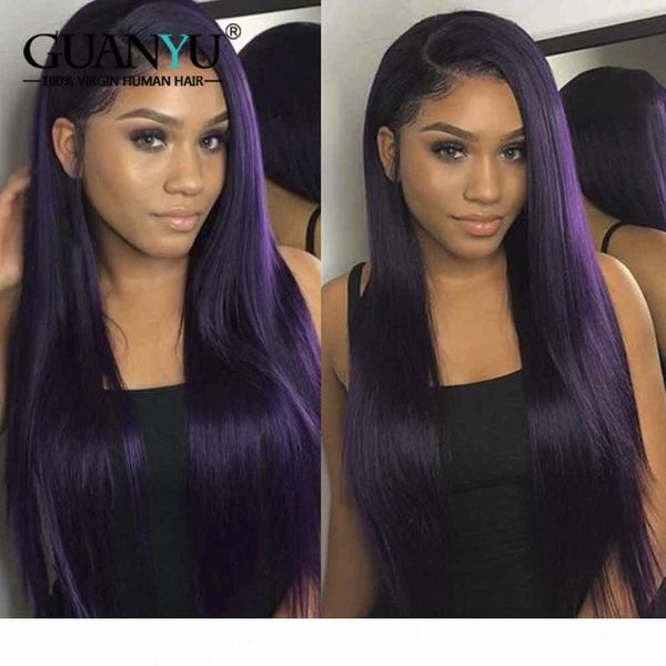 1b purple human hair wig colored ombre lace front human hair wigs for women 13x4 preplucked lace wig with dark roots, Black;brown
1b purple human hair wig colored ombre lace front human hair wigs for women 13x4 preplucked lace wig with dark roots, Black;brown