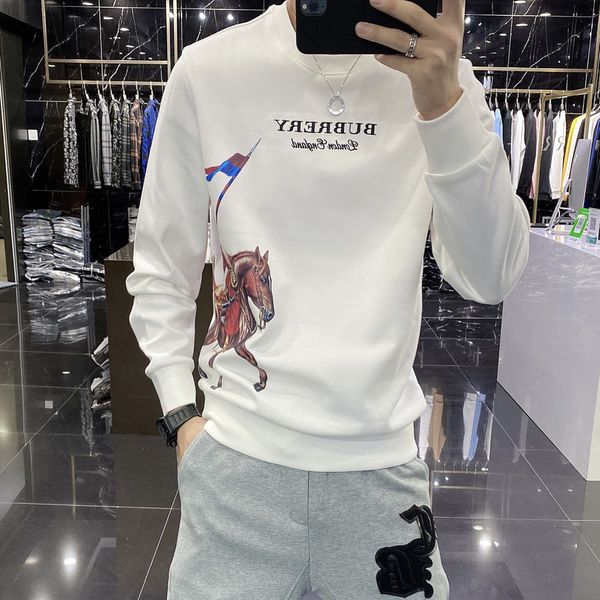 men's long sved sweater autumn and winter 2021 new daily embroidery letters plus digital war horse diamond white, Black
men's long sved sweater autumn and winter 2021 new daily embroidery letters plus digital war horse diamond white, Black