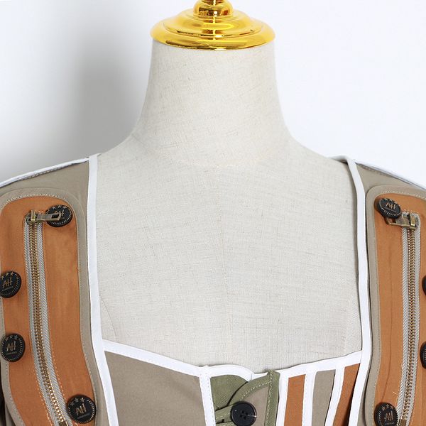 twotwinstyle casual patchwork hit color irregular jacket women square collar lantern long sleeve lace up female coats 2020 tide q1217, Black
twotwinstyle casual patchwork hit color irregular jacket women square collar lantern long sleeve lace up female coats 2020 tide q1217, Black