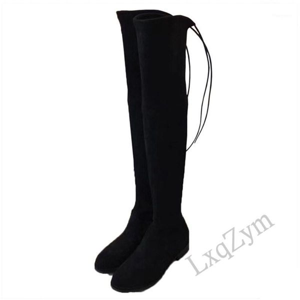 handmade long tube boots women popular brand stretch fabric lace up over the knee mid heels autumn winter fashion lady shoes1, Black
handmade long tube boots women popular brand stretch fabric lace up over the knee mid heels autumn winter fashion lady shoes1, Black