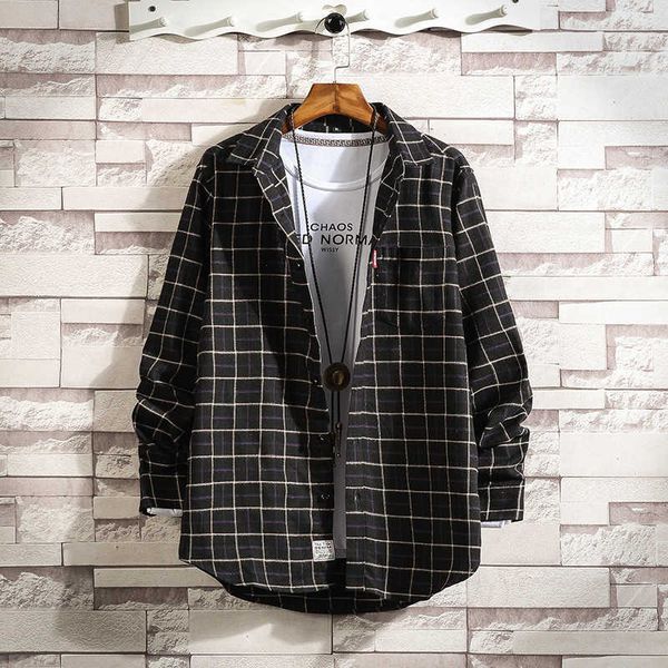 autumn and winter 2020 new long sleeve youth korean fashion frosted shirt loose large men's coat, White;black
autumn and winter 2020 new long sleeve youth korean fashion frosted shirt loose large men's coat, White;black