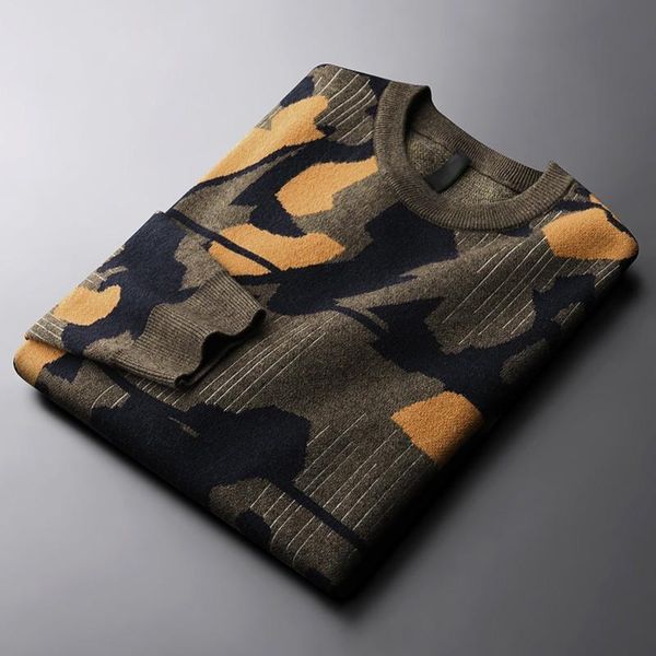 men's sweaters iwhanker round collar male luxury autumn and winter camouflage jacquard mens fashion slim fit man 4xl, White;black
men's sweaters iwhanker round collar male luxury autumn and winter camouflage jacquard mens fashion slim fit man 4xl, White;black