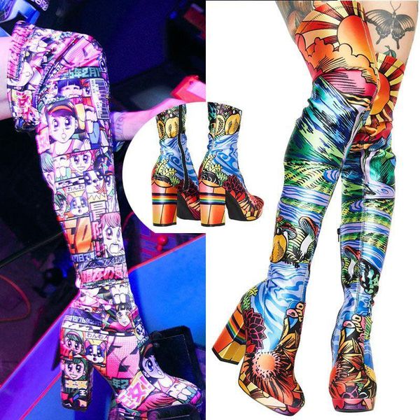 zipper thigh high boots print stretch over the knee boots women pointed toe high heels zapatos de mujer winter shoes women, Black
zipper thigh high boots print stretch over the knee boots women pointed toe high heels zapatos de mujer winter shoes women, Black