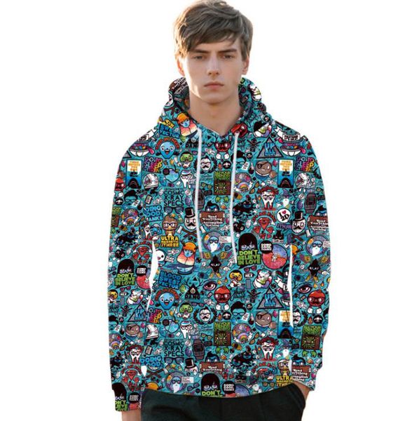 2020 autumn and winter new men's sweaters european and american cartoon abstract art floral graffiti digital printing hoodie jacket to, Gray
2020 autumn and winter new men's sweaters european and american cartoon abstract art floral graffiti digital printing hoodie jacket to, Gray