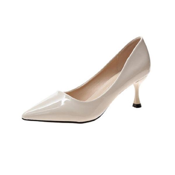dress shoes 2021 spring women's high-heeled all-around comfortable shallow patent leather pointed toe with non-slip, Black
dress shoes 2021 spring women's high-heeled all-around comfortable shallow patent leather pointed toe with non-slip, Black