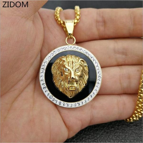 2020 men hip hop round lion's head pendant necklaces stainless steel fashion animal shape necklace for men jewelry gift, Silver
2020 men hip hop round lion's head pendant necklaces stainless steel fashion animal shape necklace for men jewelry gift, Silver