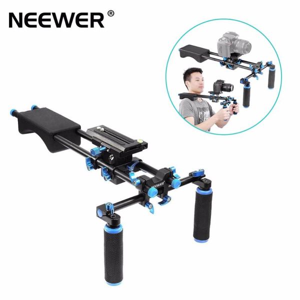 neewer portable filmmaker system with camera/camcorder mount slider, soft rubber shoulder pad handgrip for all dslr video camera
neewer portable filmmaker system with camera/camcorder mount slider, soft rubber shoulder pad handgrip for all dslr video camera
