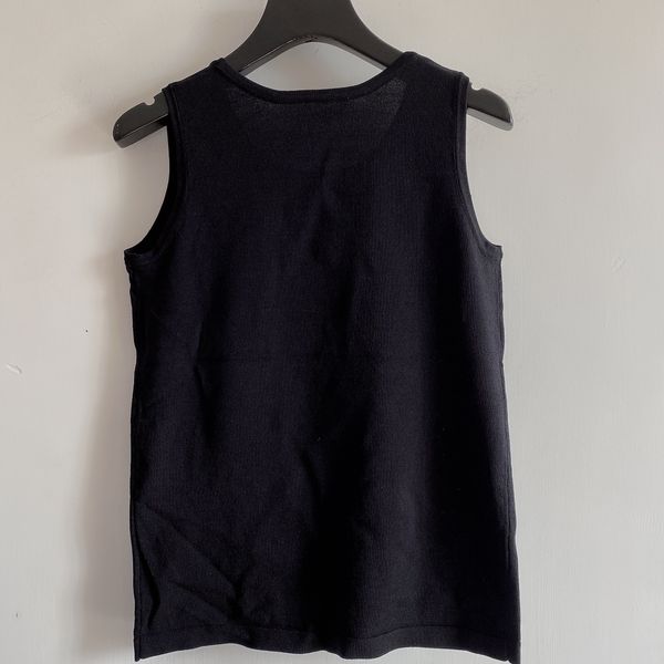 1101 2020 autumn brand same style regular sleeveless kint sweater crew new black women clothes xinrun, White;black
1101 2020 autumn brand same style regular sleeveless kint sweater crew new black women clothes xinrun, White;black
