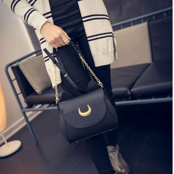 Waist Bags Sailor Moon Ladies Handbag Black Cat Shape Chain Shoulder Bag Pu Leather Women Messenger Crossbody Smal 7RSJ
Waist Bags Sailor Moon Ladies Handbag Black Cat Shape Chain Shoulder Bag Pu Leather Women Messenger Crossbody Smal 7RSJ