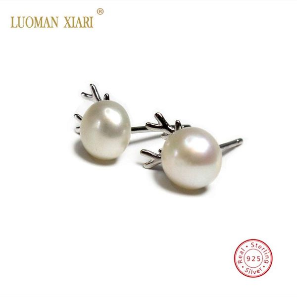 stud 2021 100% natural pearl earrings real sterling 925 silver antlers for women girls 7mm, Golden;silver
stud 2021 100% natural pearl earrings real sterling 925 silver antlers for women girls 7mm, Golden;silver
