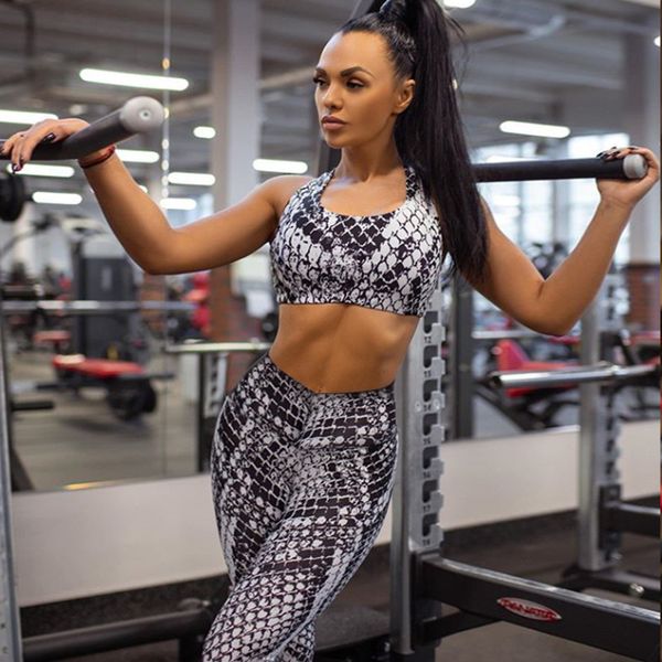 yoga outfits suit sport wear set women tracksuits fitness letter womans designer yogaworld workout fashion bra leggings snake skin pant gym, Gray
yoga outfits suit sport wear set women tracksuits fitness letter womans designer yogaworld workout fashion bra leggings snake skin pant gym, Gray
