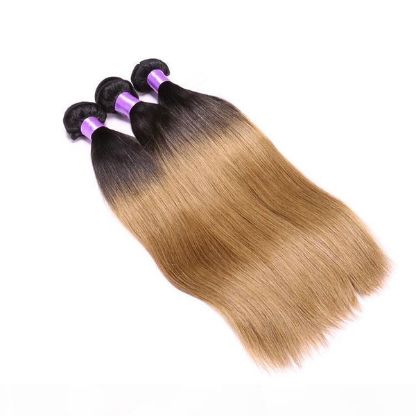 100% unprocessed cuticle aligned 1b 27 ombre color silk straight human hair weaves wefts brazilian hair bundles, Black
100% unprocessed cuticle aligned 1b 27 ombre color silk straight human hair weaves wefts brazilian hair bundles, Black
