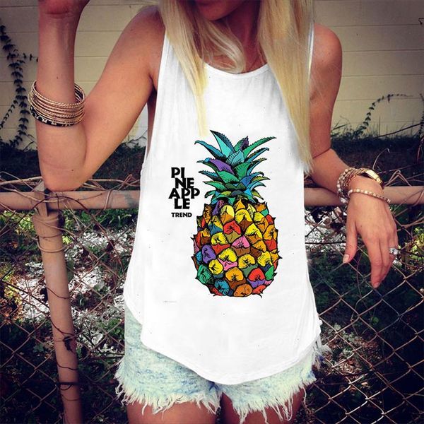 vest harajuku women camisole tank vintage pineapple print vogue tshirt female casual loose beach sports streetwear, White
vest harajuku women camisole tank vintage pineapple print vogue tshirt female casual loose beach sports streetwear, White