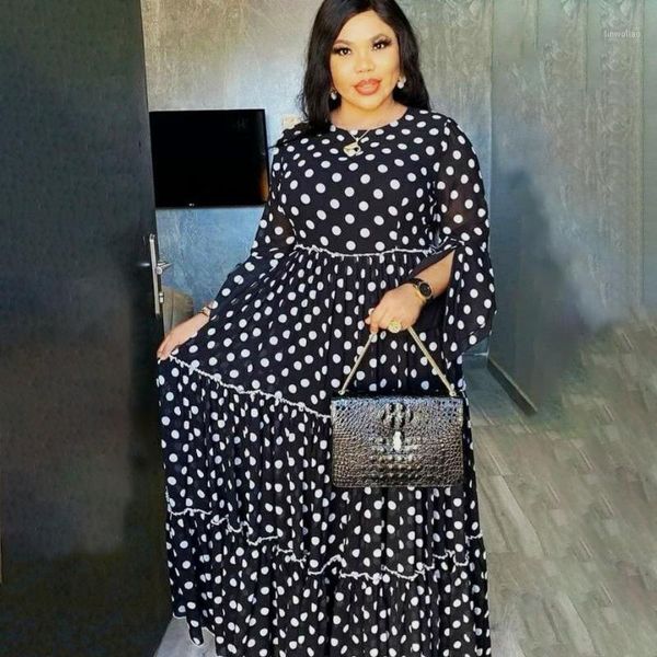 autumn flare sleeve long maxi dress femme dot print boubou robe evening party dress african dresses for women1, Red
autumn flare sleeve long maxi dress femme dot print boubou robe evening party dress african dresses for women1, Red
