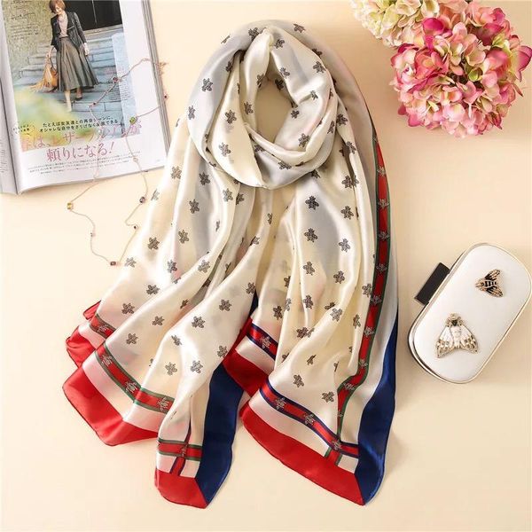 scarves yulaili fashion summer silk scarf wraps shawl women beach towel lady white color print dress accessories, Blue;gray
scarves yulaili fashion summer silk scarf wraps shawl women beach towel lady white color print dress accessories, Blue;gray