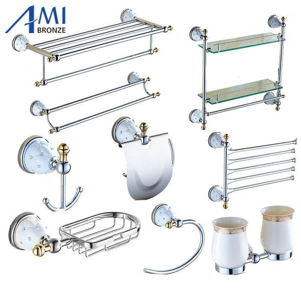 64 cd series chrome polish brass & diamond wall mounted bathroom accessories sets towel rack hook paper holder soap dish1
64 cd series chrome polish brass & diamond wall mounted bathroom accessories sets towel rack hook paper holder soap dish1