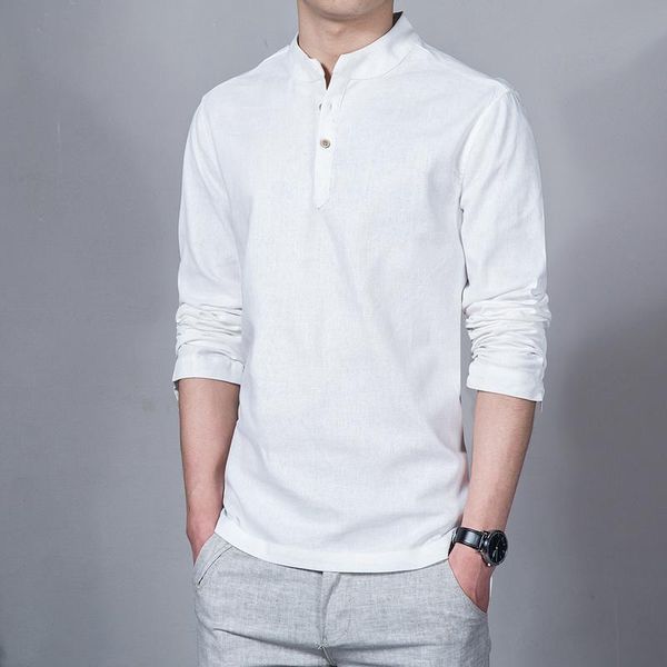 xiu luo brand cotton linen men shirts man long sleeve solid color stand collar chinese clothes male big size 5xl casual shirts, White;black
xiu luo brand cotton linen men shirts man long sleeve solid color stand collar chinese clothes male big size 5xl casual shirts, White;black