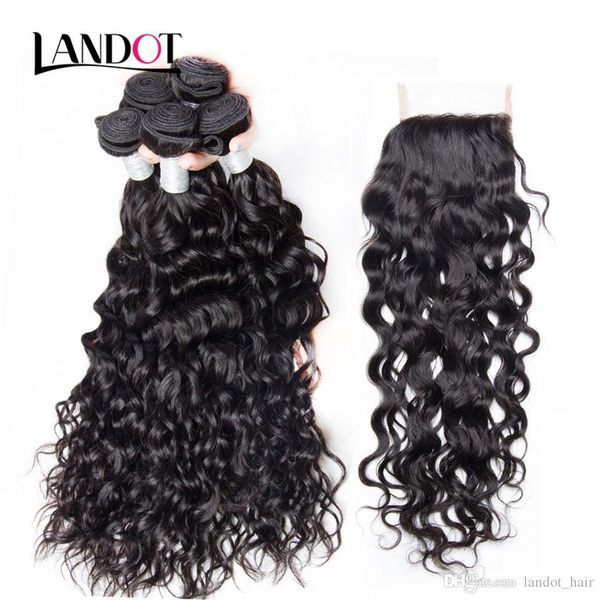 8a lace closure with 3 bundles brazilian water wave curly virgin human hair weaves peruvian indian malaysian cambodian hair natural color, Black;brown
8a lace closure with 3 bundles brazilian water wave curly virgin human hair weaves peruvian indian malaysian cambodian hair natural color, Black;brown