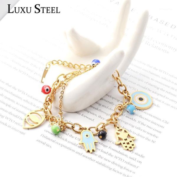 luxusteel cuban link chains bracelets female accessories colorful round beaded eye and hand pendant stainless steel hip hop gift1, Black
luxusteel cuban link chains bracelets female accessories colorful round beaded eye and hand pendant stainless steel hip hop gift1, Black