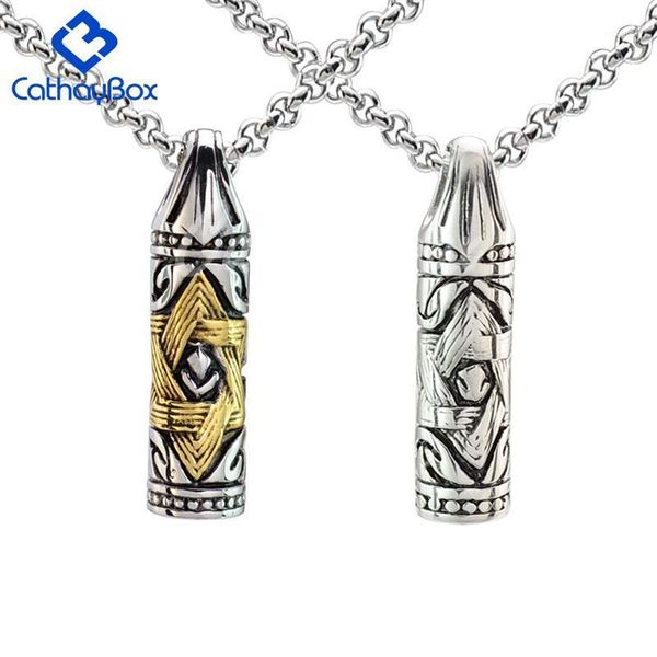 pendant necklaces gold 316l stainless steel jewish star of david hexagram cylinder necklace ss chain1, Silver
pendant necklaces gold 316l stainless steel jewish star of david hexagram cylinder necklace ss chain1, Silver