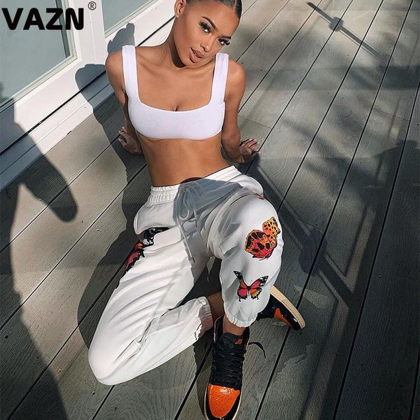 vazn 2020 list white casual tracksuits long pants daily regular young women waist braid long slim pencil pants, Black;white
vazn 2020 list white casual tracksuits long pants daily regular young women waist braid long slim pencil pants, Black;white