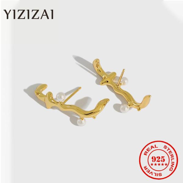 yizizai 925 sterling silver earrings ins simple style with fashionable natural freshwater pearl stud earrings women jewelry gift, Golden;silver
yizizai 925 sterling silver earrings ins simple style with fashionable natural freshwater pearl stud earrings women jewelry gift, Golden;silver