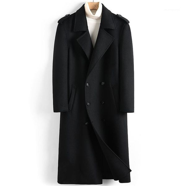 men's wool & blends 2021 coat men long jacket double-breasted casual mens coats overcoat spring autumn windbreaker manteau homme 48221, Black
men's wool & blends 2021 coat men long jacket double-breasted casual mens coats overcoat spring autumn windbreaker manteau homme 48221, Black