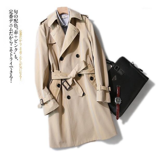 men's trench coats zoj british style quality windbreaker men's medium and long coat 2021 autumn winter wear1, Tan;black
men's trench coats zoj british style quality windbreaker men's medium and long coat 2021 autumn winter wear1, Tan;black