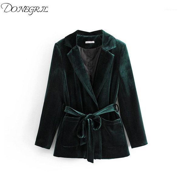 2020 spring autumn new fashion green gold velvet women coats slim full sleeve casual style ladies 1, Black;brown 
2020 spring autumn new fashion green gold velvet women coats slim full sleeve casual style ladies 1, Black;brown