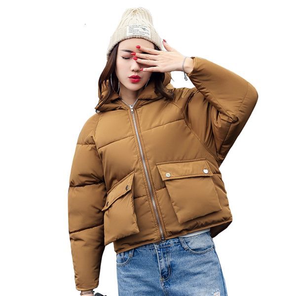 winter fashion women jackets short design cute cotton padded pink coats causual warm hoodies loose padded parkas casaco feminino 201014, Black
winter fashion women jackets short design cute cotton padded pink coats causual warm hoodies loose padded parkas casaco feminino 201014, Black