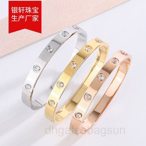 korean women's color diamond screwdriver bracelet gold plated couple card home titanium steel bracelet trend personalized, Black
korean women's color diamond screwdriver bracelet gold plated couple card home titanium steel bracelet trend personalized, Black