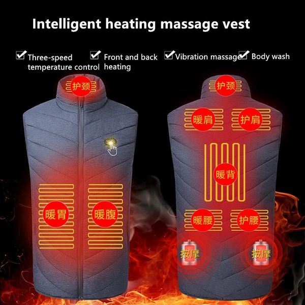 men autumn outdoor usb 9 places infrared heating vest jacket winter flexible electric thermal massage clothing waistcoat fishing, Black;white
men autumn outdoor usb 9 places infrared heating vest jacket winter flexible electric thermal massage clothing waistcoat fishing, Black;white