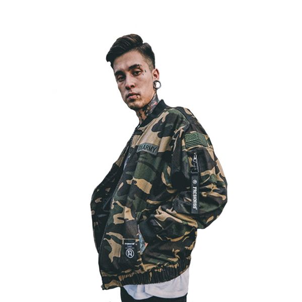 clothing japanese men's autumn camouflage military style emblem embroidered ma1 bomber man's baseball jacket wears homme spjc, Black;brown
clothing japanese men's autumn camouflage military style emblem embroidered ma1 bomber man's baseball jacket wears homme spjc, Black;brown